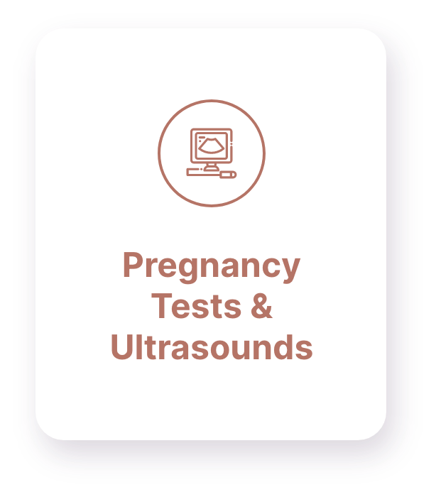 Pregancy Tests & Ultrasounds Card